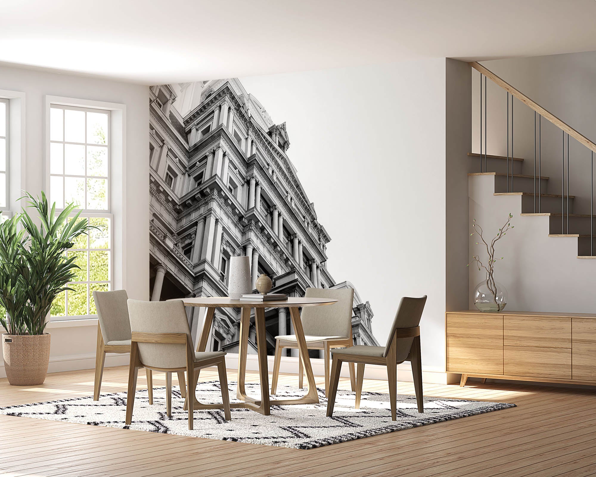 Zwart-wit architectuur - LW00035 Fotobehang