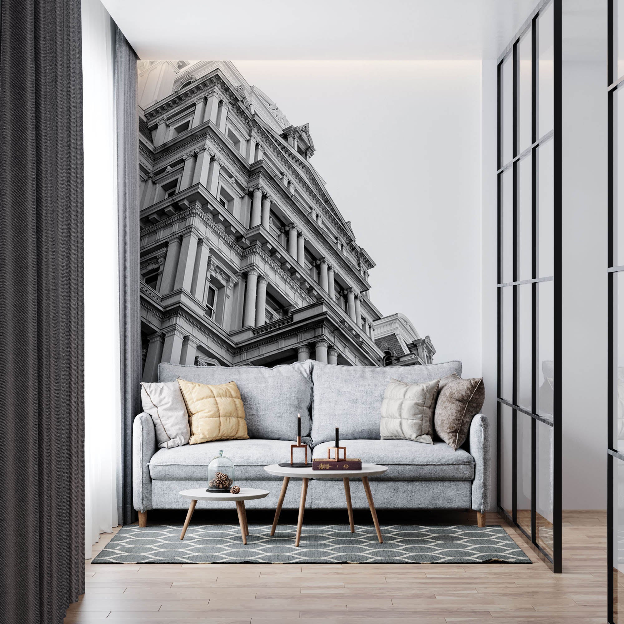 Zwart-wit architectuur - LW00035 Fotobehang