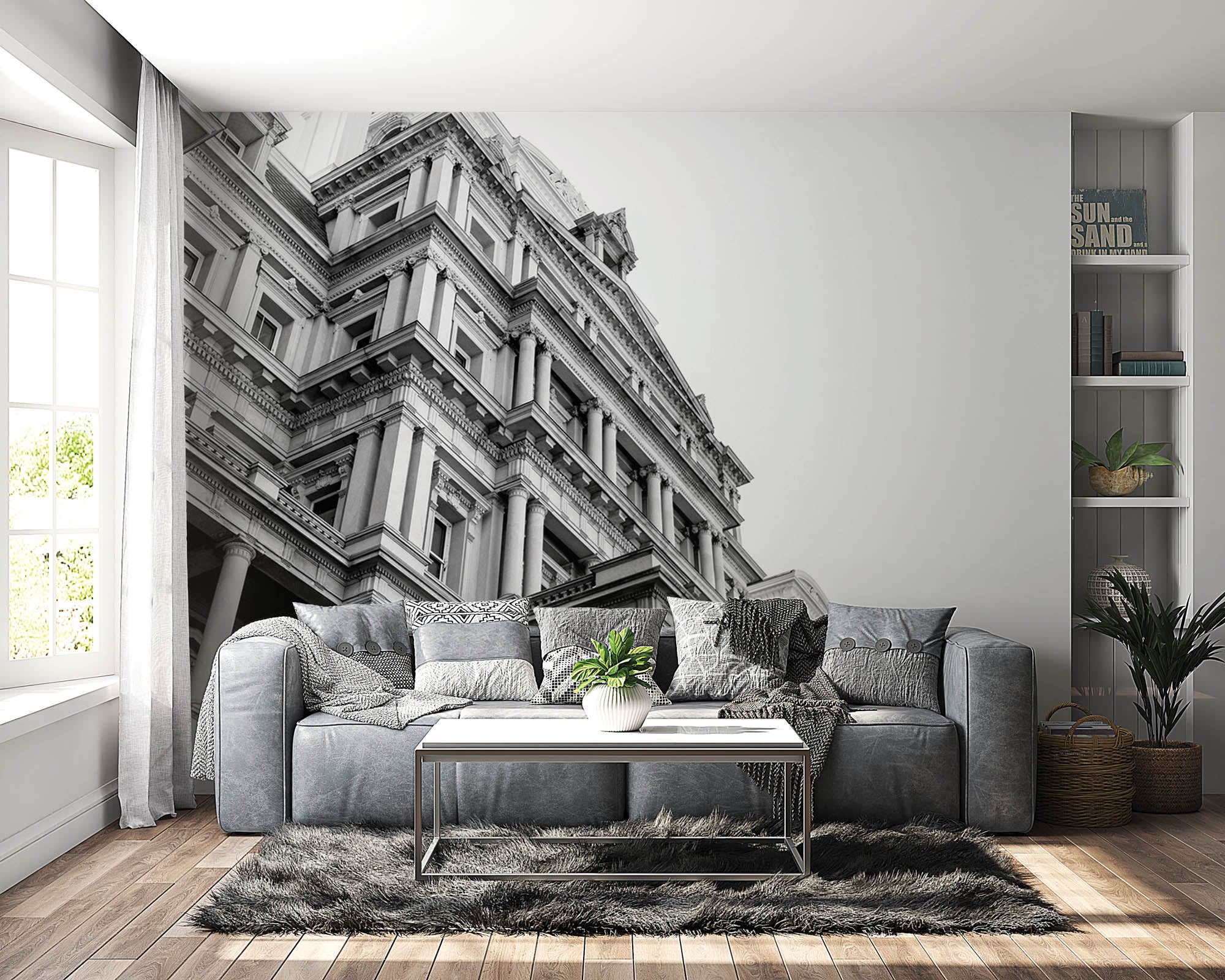 Zwart-wit architectuur - LW00035 Fotobehang