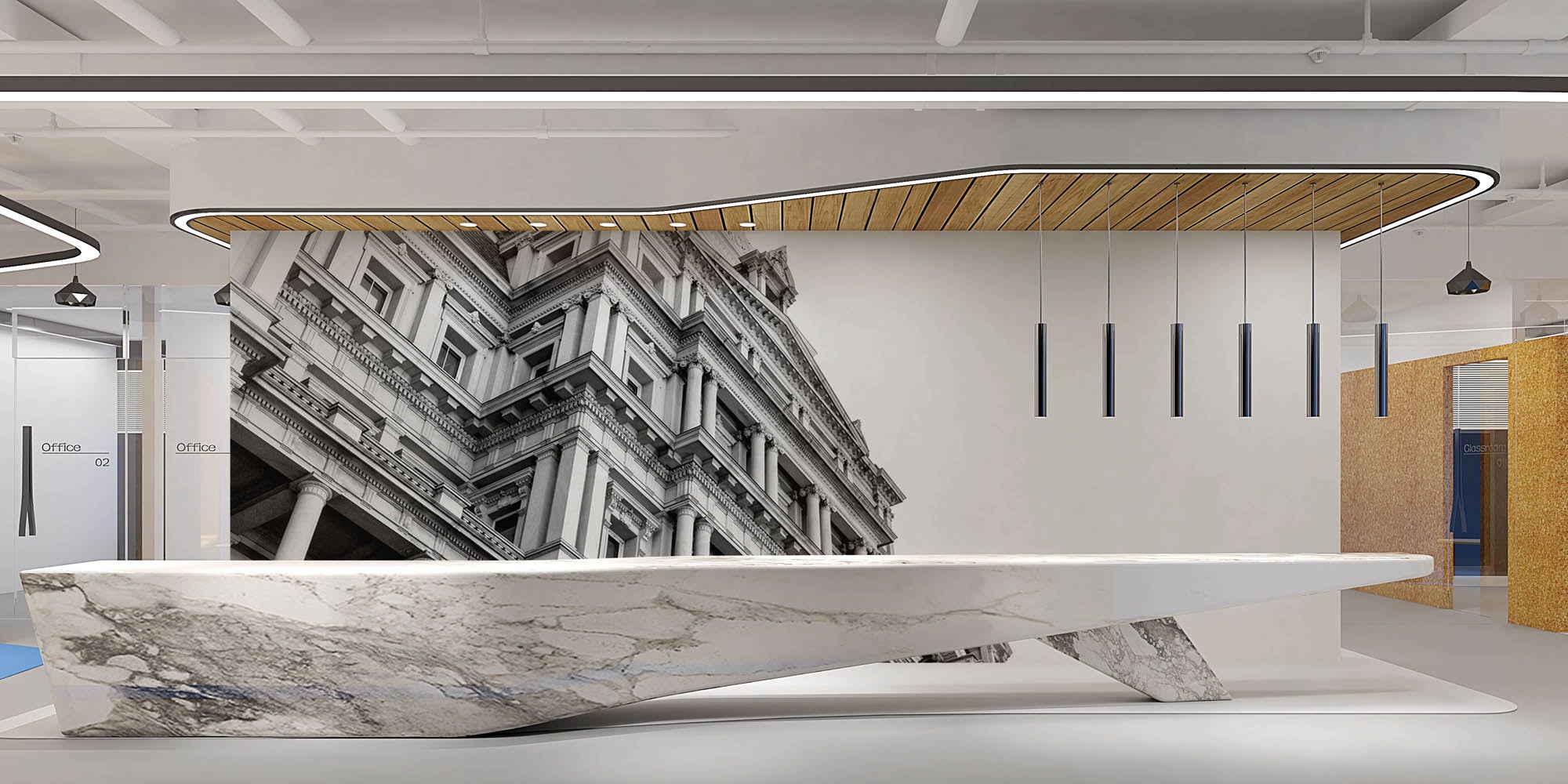 Zwart-wit architectuur - LW00035 Fotobehang