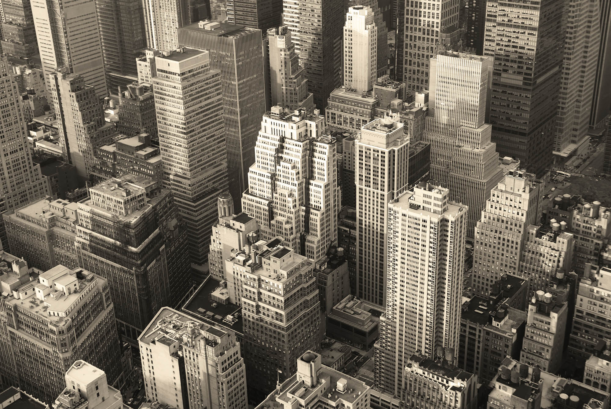 Black and white skyline Manhattan - LW00304