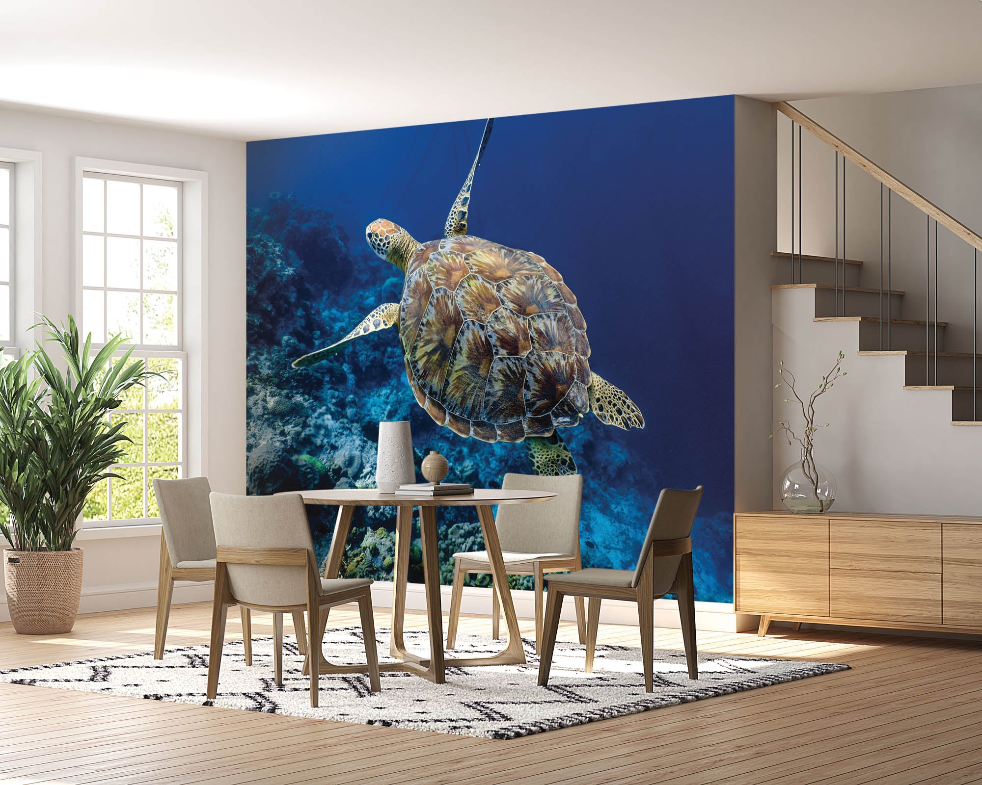 Zwemmende schildpad - LW00188 Fotobehang