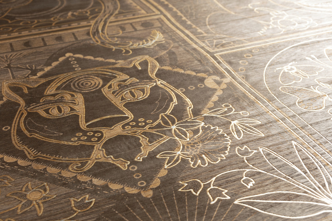 Arte Moooi Wallcoverings Memento Moooi Golden Tiger MO4042